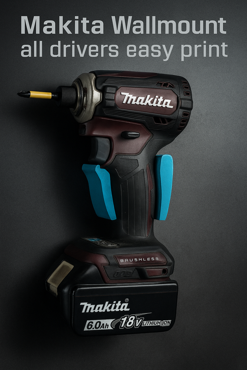 Makita bevielio suktuvo ir smūginio veržliarakčio sieninis laikiklis