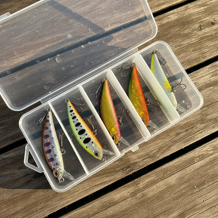 MFL Japan Minnow – 5 voblerių rinkinys + dėžutė dovanų