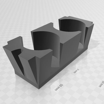 BMW E46 dvigubas puodelių laikiklis