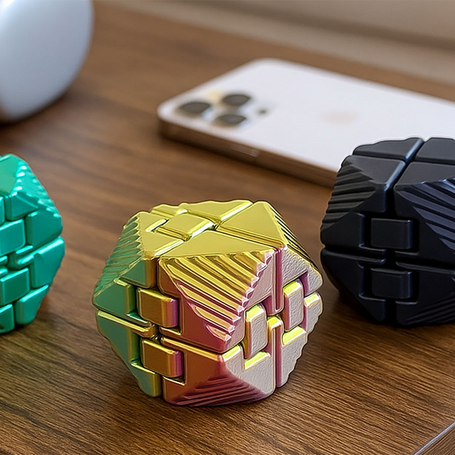 Begalybės Kubas (Infinity Cube) – Geometrinis „Fidget“ Žaislas