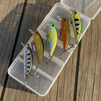 MFL Japan Minnow – 5 voblerių rinkinys + dėžutė dovanų