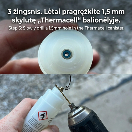 Thermafill – Thermacell balionėlių pildymo adapteris