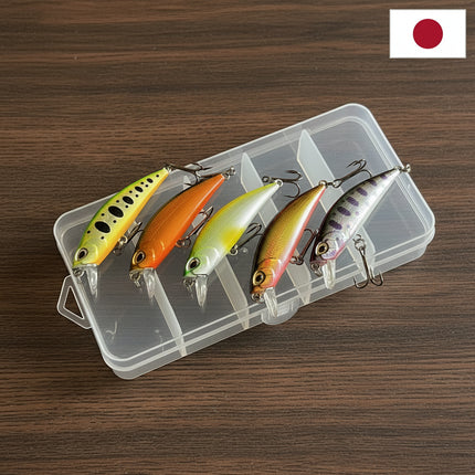 MFL Japan Minnow – 5 voblerių rinkinys + dėžutė dovanų