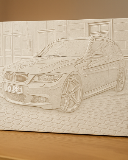 Personalizuotas 3D Reljefinis spausdintas horizontalus portretas iš nuotraukos – unikali dovana