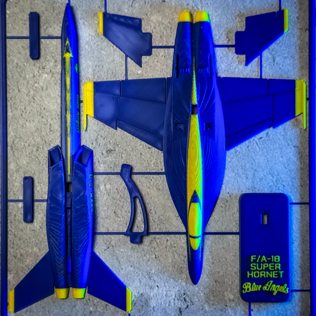 F/A-18 „Blue Angels“ Super Hornet Dėlionė-Kortelė