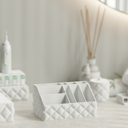 Kosmetikos organizatorius vonios kambariui