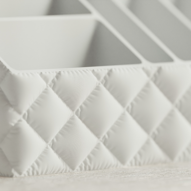 Kosmetikos organizatorius vonios kambariui