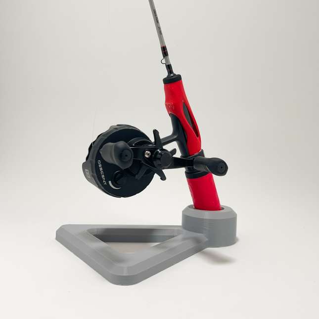 Meškerės laikiklis poledinei žūklei