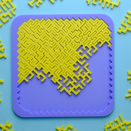 Abstraktus Geometrinis Galvosūkis „Dešimtainis Iššūkis“