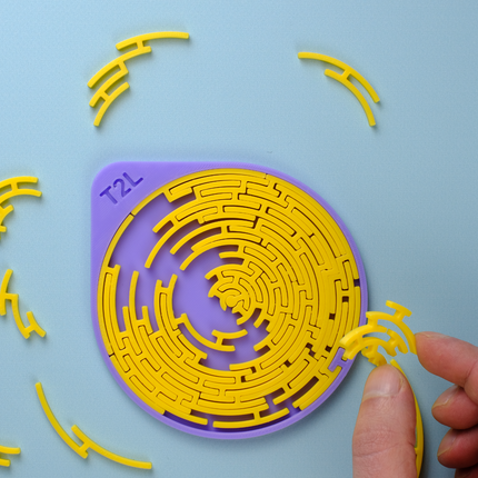 Apskritasis Labirinto Iššūkis – Intuityvioji Dėlionė Su Dėžute