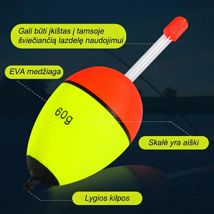 30g EVA Plūdė – Specializuota Vėjažuvių Žvejybai