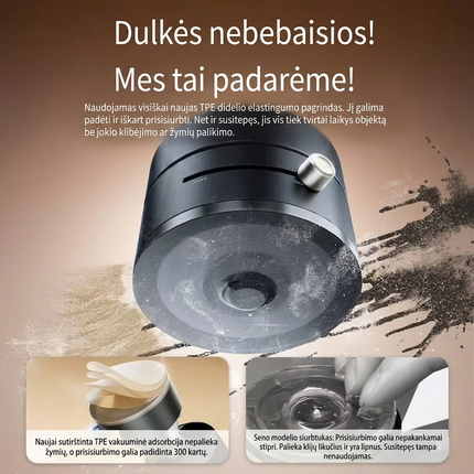Išmanusis Vakuuminis ir Magnetinis Telefono Laikiklis