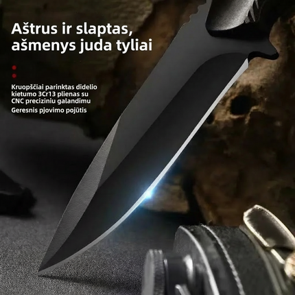 Peilis „Dragon Bone“ – Taktinis ir Kompaktiškas