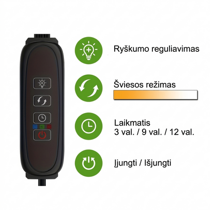 Universalus LED Lauko Šviestuvas su Teleskopiniu Stovu (50 LED)