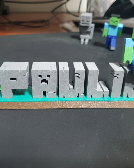 Individuali „Minecraft“ Vardo Lentelė – Tavo Vardo Blokelis