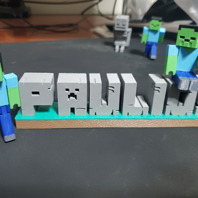 Individuali „Minecraft“ Vardo Lentelė – Tavo Vardo Blokelis