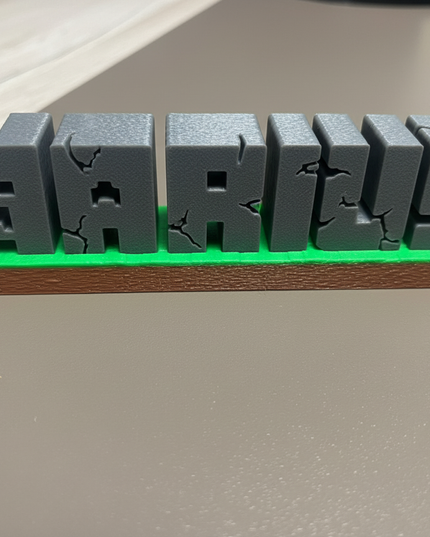 Individuali „Minecraft“ Vardo Lentelė – Tavo Vardo Blokelis