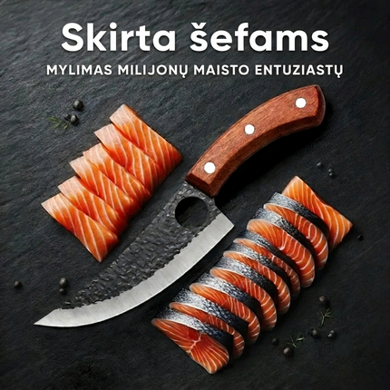Rankų darbo profesionalus kalvystės peilis „Elite Forge“
