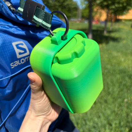 2-in-1 Nešiojamas Vandens ir Skanėstų Dubuo