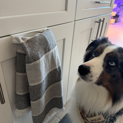 Daugiafunkcis rankšluosčių laikiklis su purškiklių laikymo vieta