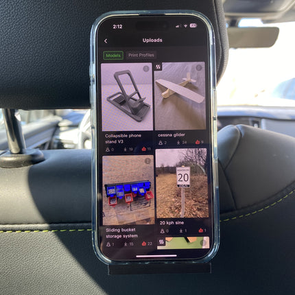 Automobilinis telefono laikiklis – montuojamas ant sėdynės atlošo