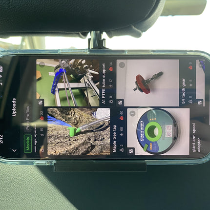 Automobilinis telefono laikiklis – montuojamas ant sėdynės atlošo