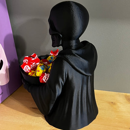 Helovyninis saldainių dubuo „Skeletas su dubeniu“