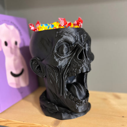 Helovyninis saldainių dubuo „Rėkianti Kaukolė“