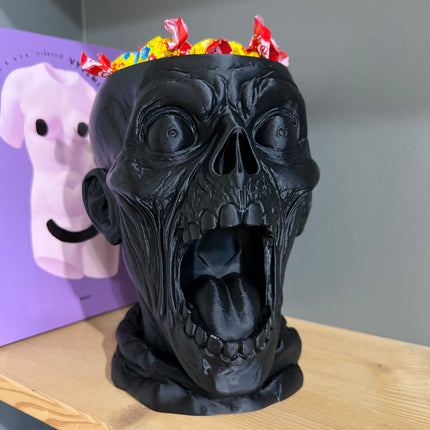 Helovyninis saldainių dubuo „Rėkianti Kaukolė“