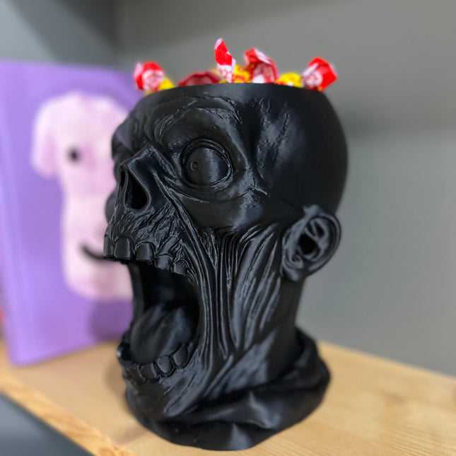 Helovyninis saldainių dubuo „Rėkianti Kaukolė“