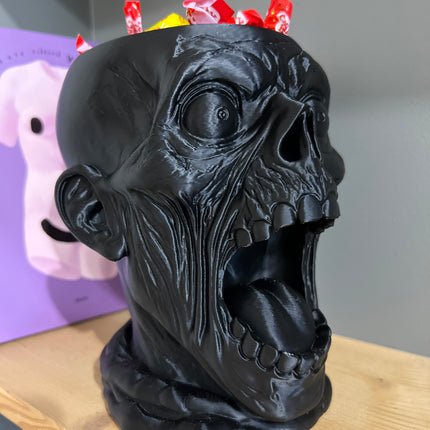 Helovyninis saldainių dubuo „Rėkianti Kaukolė“