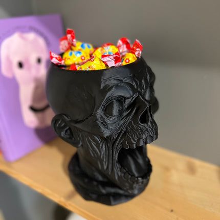 Helovyninis saldainių dubuo „Rėkianti Kaukolė“