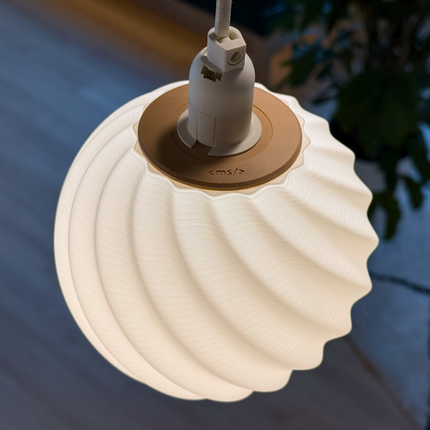 Pakabinamo Šviestuvo Gaubtas „Sūkurinė Sfera“ – 15 cm (Swirl)