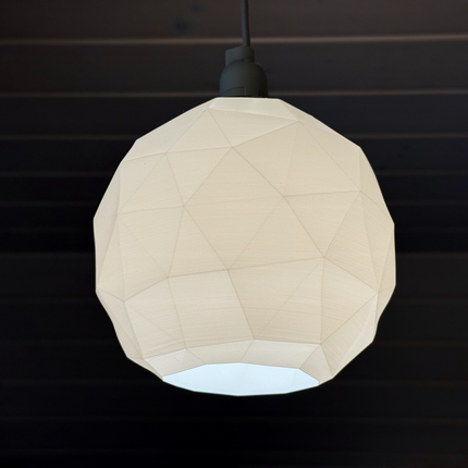Pakabinamo Šviestuvo Gaubtas „Low Poly Sfera“ – 15 cm