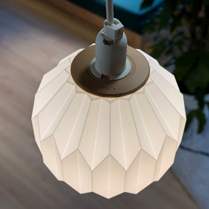 Pakabinamo Šviestuvo Gaubtas „Origami Sfera“ – 15 cm
