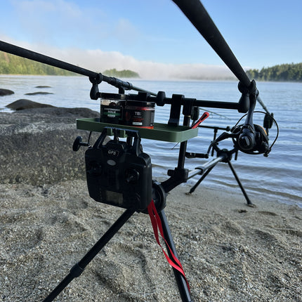 Žvejybinis staliukas montuojamas ant stovo