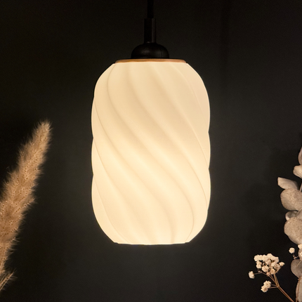 Pakabinamo Šviestuvo Gaubtas „Žibintas-Sūkurys“ – 18 cm (Swirling)