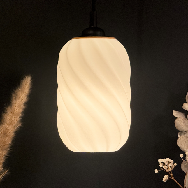 Pakabinamo Šviestuvo Gaubtas „Žibintas-Sūkurys“ – 18 cm (Swirling)