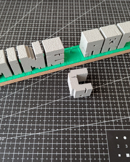 Individuali „Minecraft“ Vardo Lentelė – Tavo Vardo Blokelis