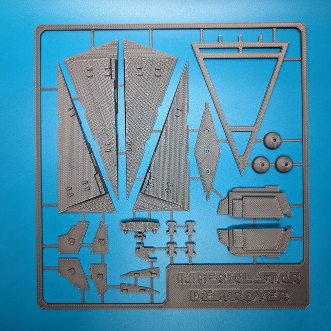 Star wars (Star Destroyer) – Miniatiūrinis Dėlionės-Kortelės Modelio Rinkinys