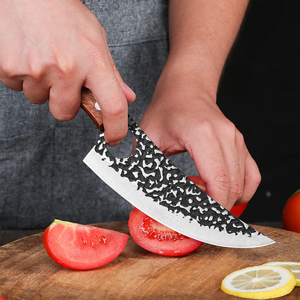 Rankų darbo profesionalus kalvystės peilis „Elite Forge“ + Dėklas