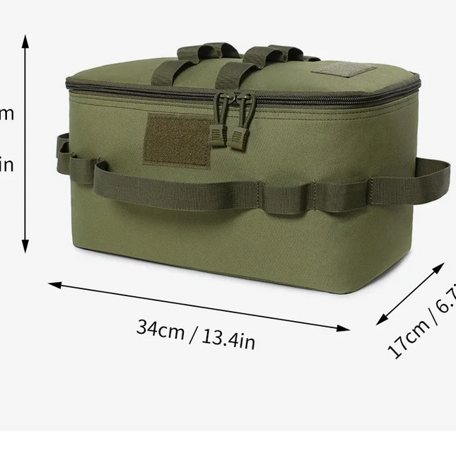 Talpus krepšys stovyklavimo reikmenims (Karinė žalia)