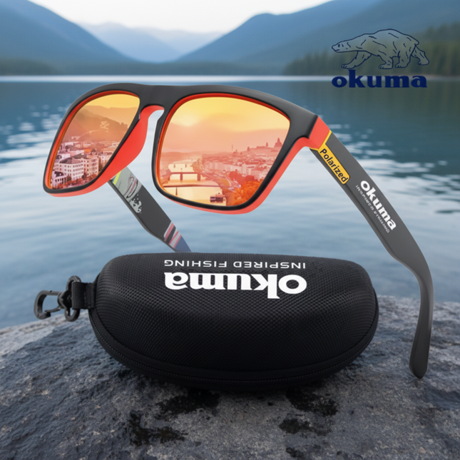 Okuma Professional – Poliarizuoti UV400 akiniai žvejybai ir aktyviam laisvalaikiui