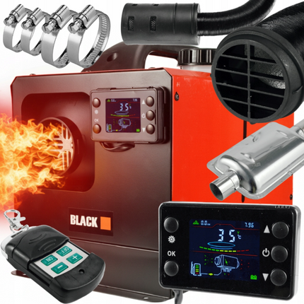8kW Dyzelinis Oro Šildytuvas (12V / 230V) – Šiluma Bet Kur ir Bet Kada