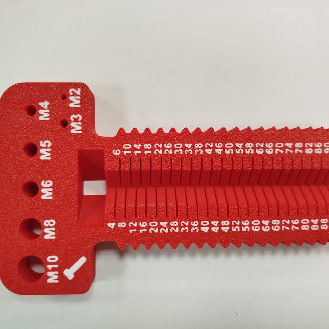 Profesionalus Metrinių Varžtų Matuoklis (M2-M10) – Diametras ir Ilgis