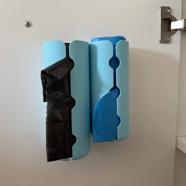 Funkcionalus šiukšlių maišelių laikiklis – kompaktiškas ir patogus