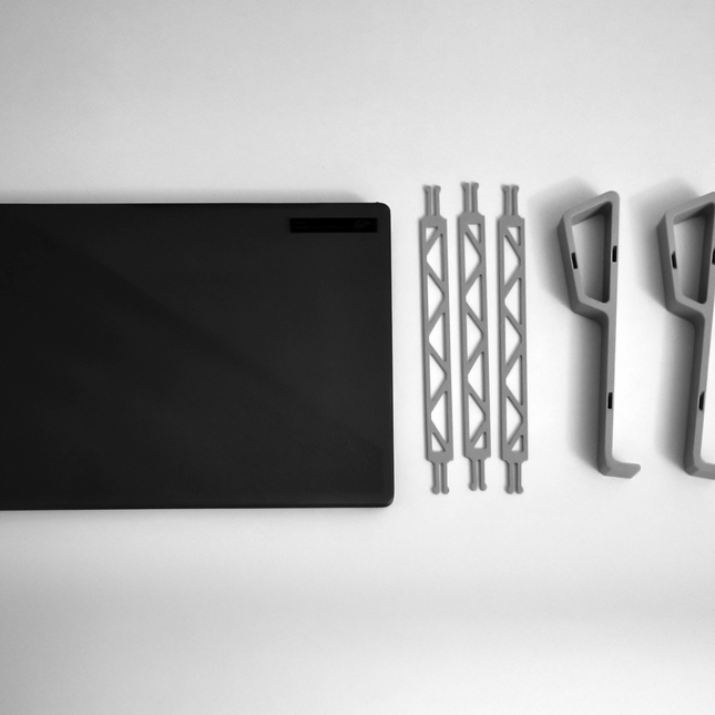 „Pro-Series“ Universalus Nešiojamojo Kompiuterio Laikiklis V2 – Reguliuojamas ir Sutvirtintas