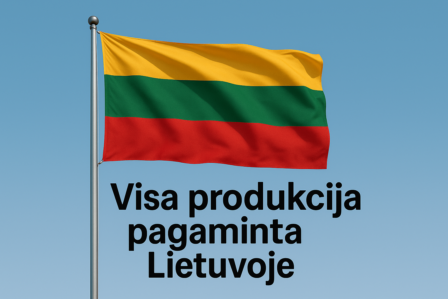 also write in the photo: Visa produkcija pagaminta Lietuvoje