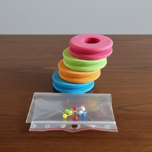 4 vnt. EVA Ritinių + 8 Smeigtukai