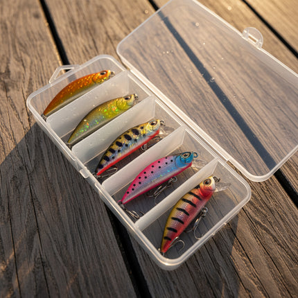 MFL Japan Minnow – 5 voblerių rinkinys + dėžutė dovanų